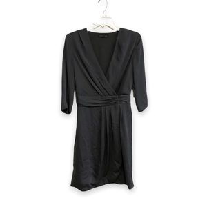 Banana Republic Charcoal Gray Wrap Dress